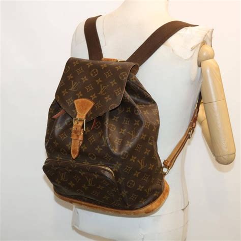 lv m51135|LOUIS VUITTON Monogram Montsouris GM Backpack.